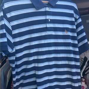 Polo Ralph Lauren Striped Blue Polo Shirt